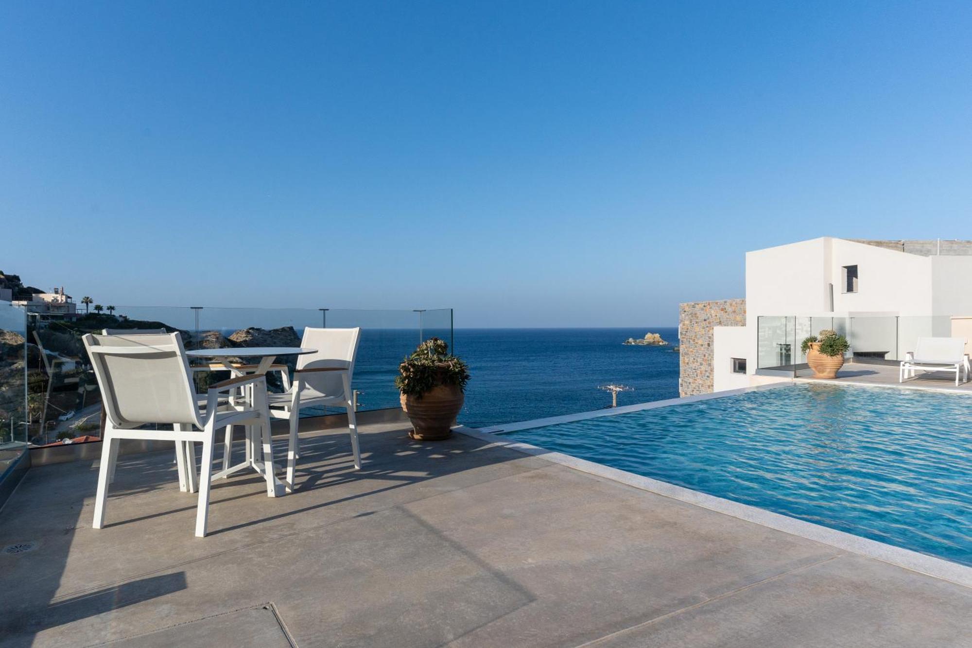 Amazing View Villa Aliki With Infinity Pool & Spa ลิกาเรีย ภายนอก รูปภาพ